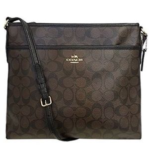Authentic Coach Signature File Bag NWT